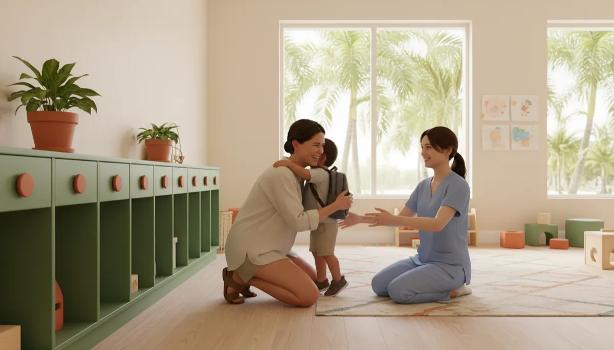 Parent dropping child off at daycare that qualifies for the dependent care credit Parent dropping child off at daycare that qualifies for the dependent care credit