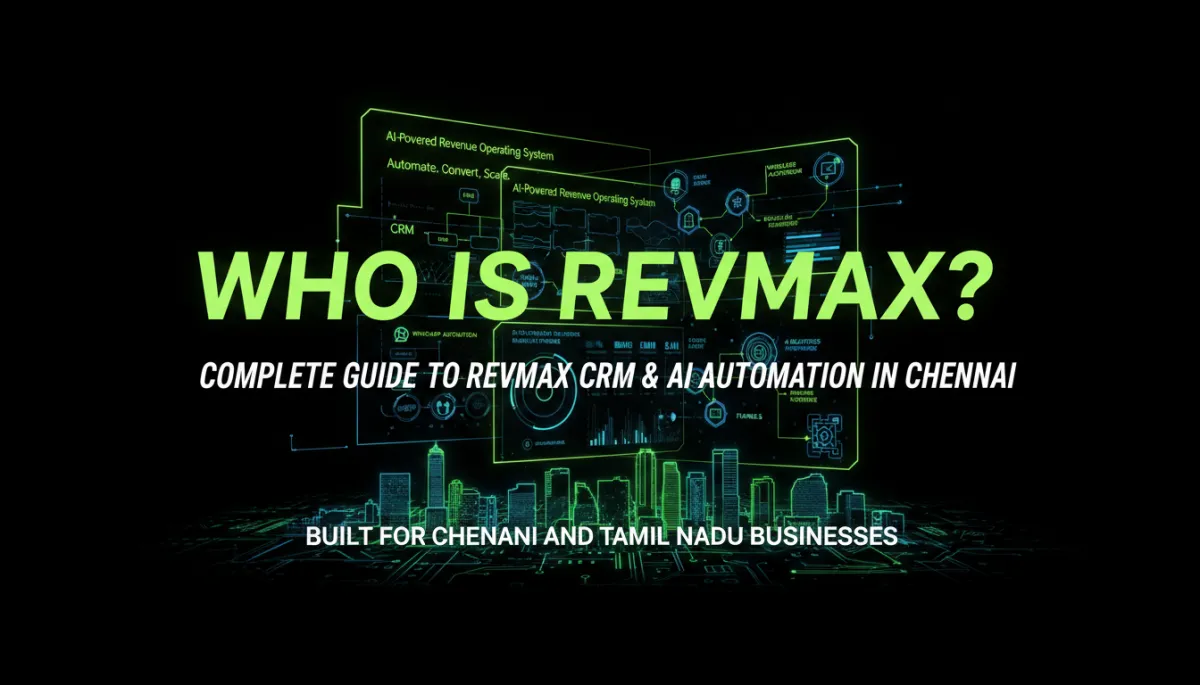 Who Is RevMax? The Story Behind Chennai's AI-Powered Revenue Operating System