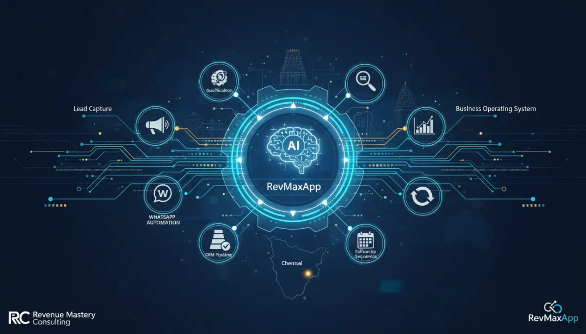 AI sales system by Revenue Mastery Consulting and RevMaxApp for Indian SMBs