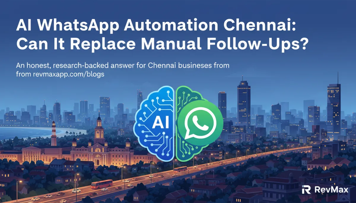 AI WhatsApp automation Chennai can it replace manual follow-ups