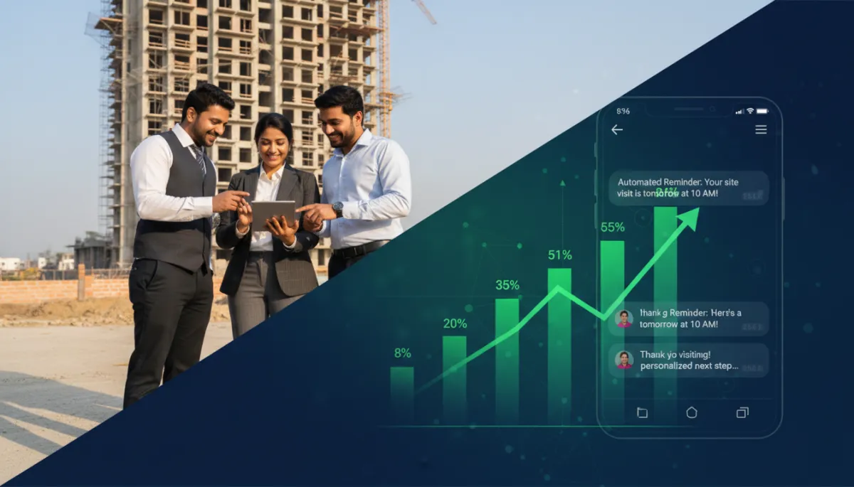 Site visit to booking conversion real estate India 2026 strategies CRM