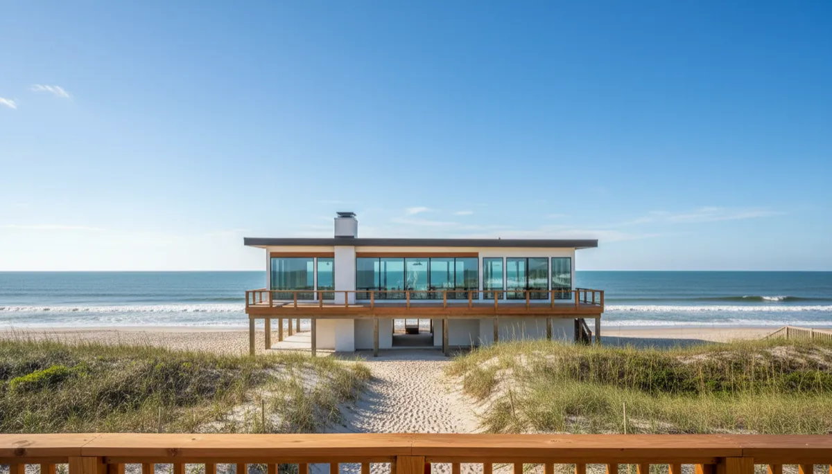 Canal homes in Ocean Isle Beach with private docks and boats