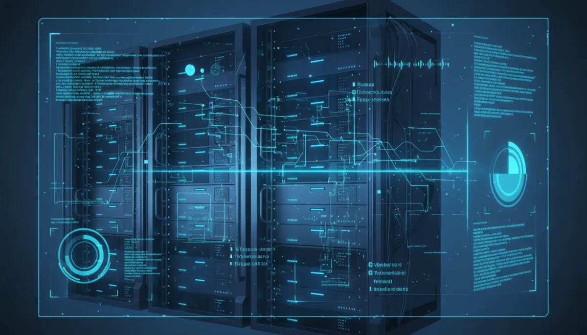 Photorealistic AI phone system hardware with real-time analytics dashboard
