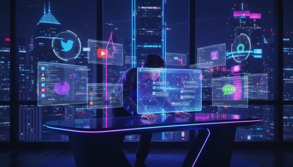 Content creator using AI to manage social media DMs across platforms