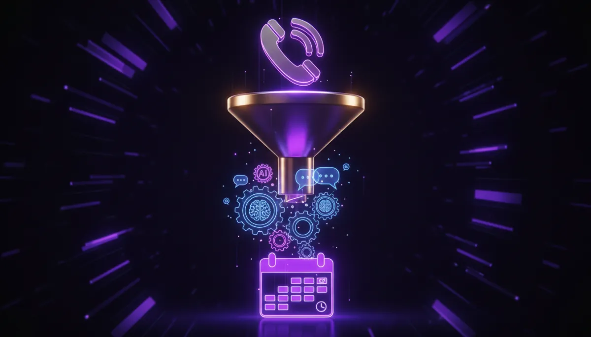 AI-powered funnel turning calls into booked appointments