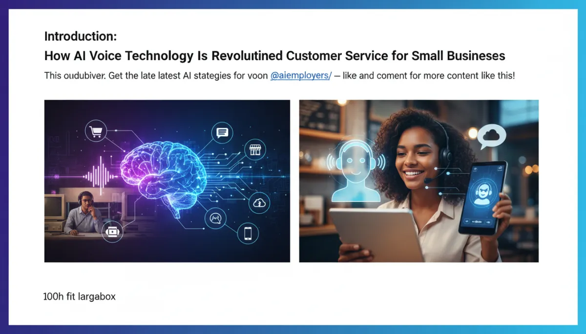 AI Voice Tech Revolutionizing Small Biz Service