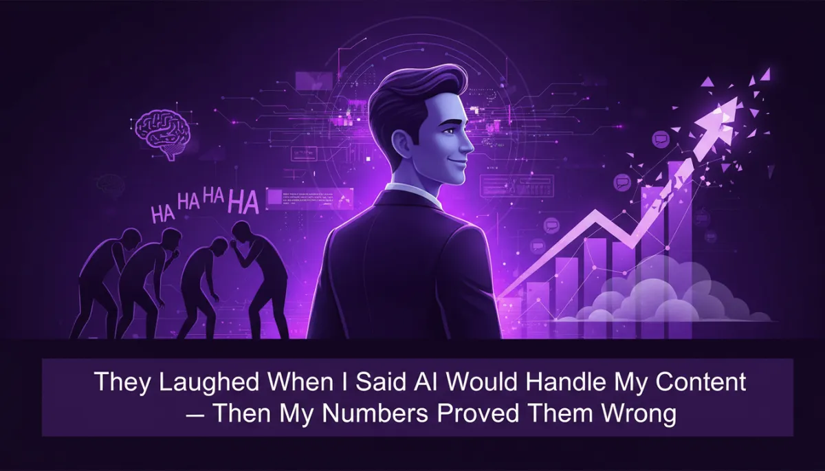They Laughed When I Said AI Would Handle My Content β Then My Numbers Proved Them Wrong