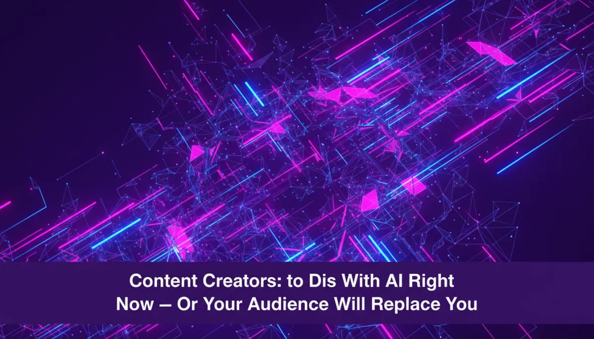 Content Creators: Do This With AI Right Now β Or Your Audience Will Replace You