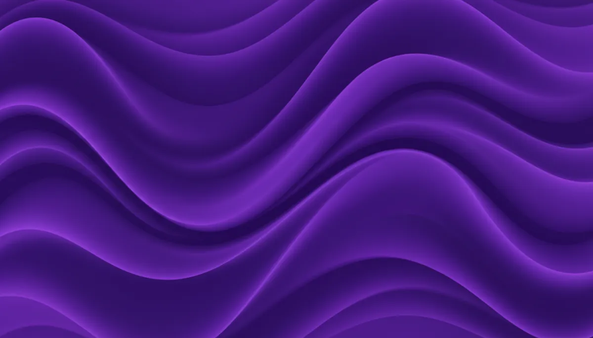 deep purple and electric indigo abstract psychological wave and mind-flow visuals, smooth gradients and flowing lines suggesting data and human desire converging, premium minimalist style