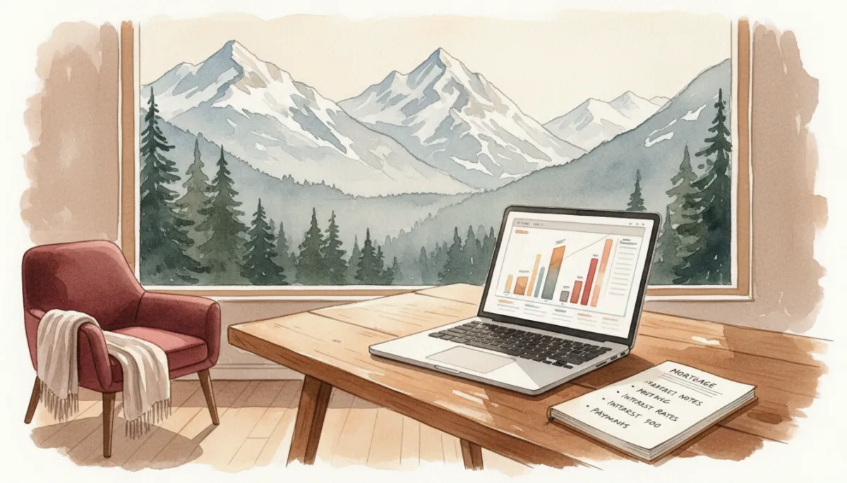 Alaska self-employed professional organizing income documents for a mortgage application