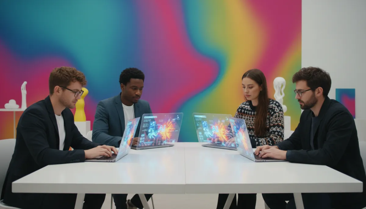 Entrepreneurs collaborating with Claude AI to build automated workflows