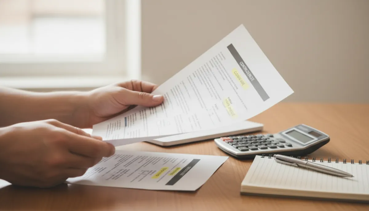 Side-by-side comparison of multiple real estate offers and terms