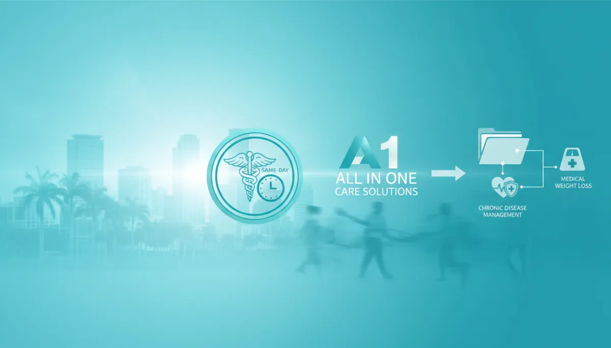 Patient receiving same-day primary care in Miami Gardens clinic