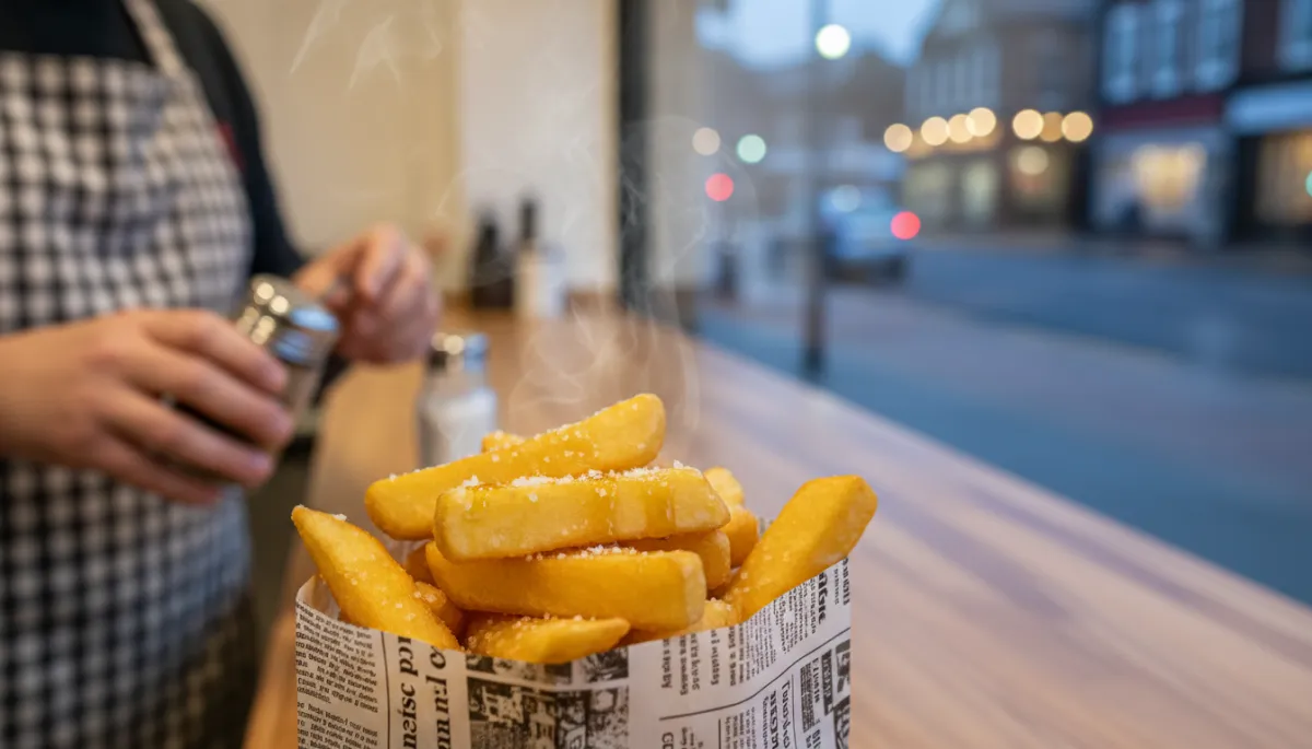 Savor Fish & Chips at Stone Cross Chippy