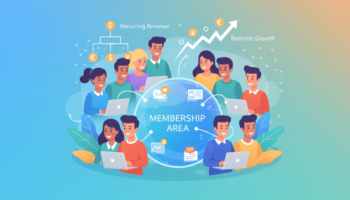 CRM membership area and members-only online portal