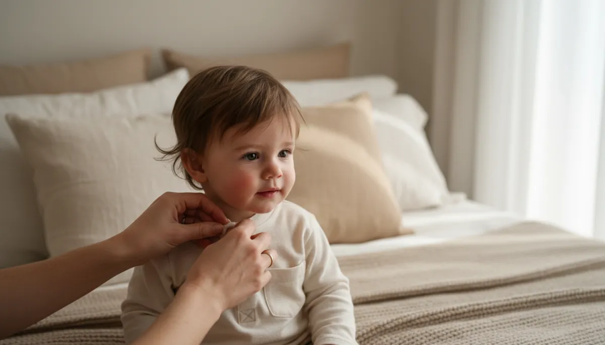 Toddler milestone portrait taken with natural window light in a cozy room Toddler milestone portrait taken with natural window light in a cozy room