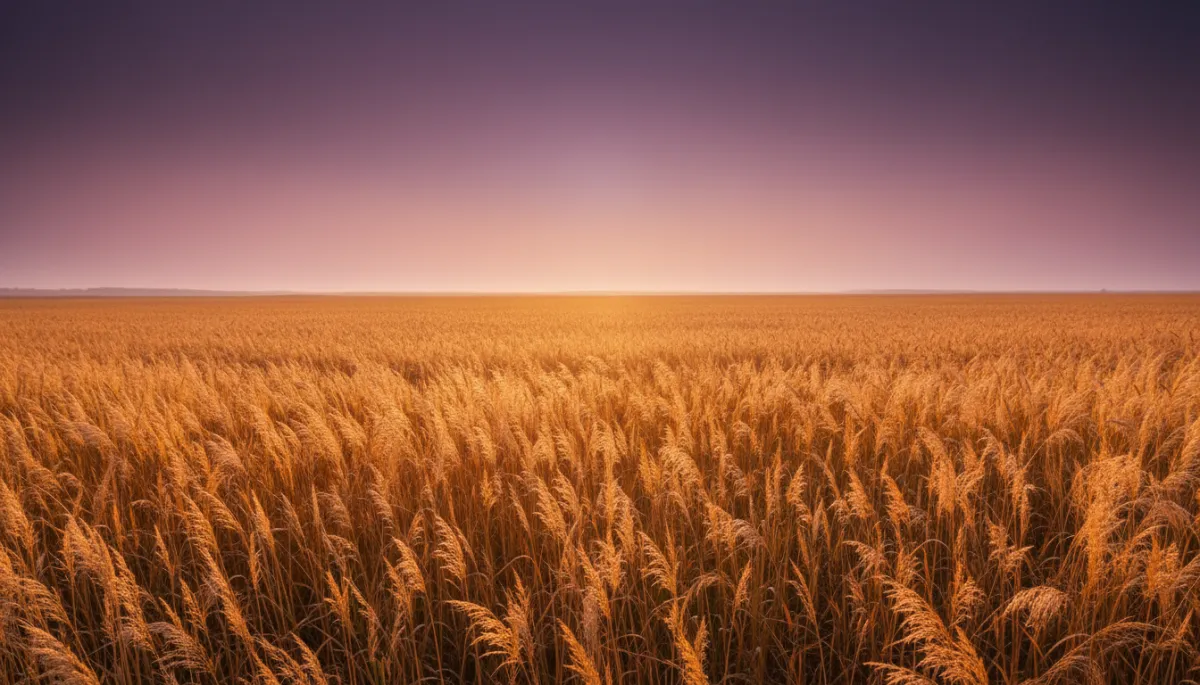 A golden harvest symbolizing September's completion energy