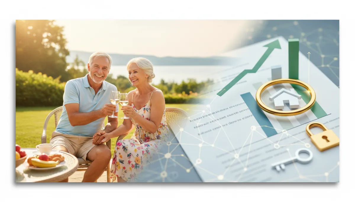 Please put in the original two images. Context: This is for a blog post about "How a Reverse Mortgage Can Help You Live Your Best Life". Style: Professional quality, photorealistic, high resolution