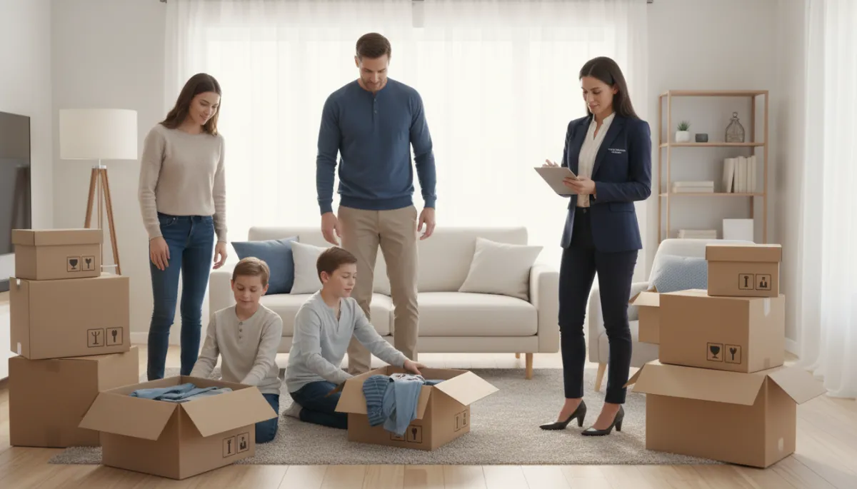 Family in Fairfax VA working with an agent to prepare their home for sale