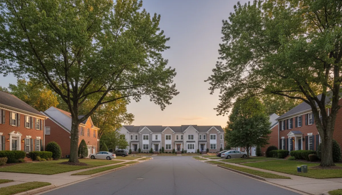 Quiet Woodbridge VA cul de sac with mix of established and newer homes