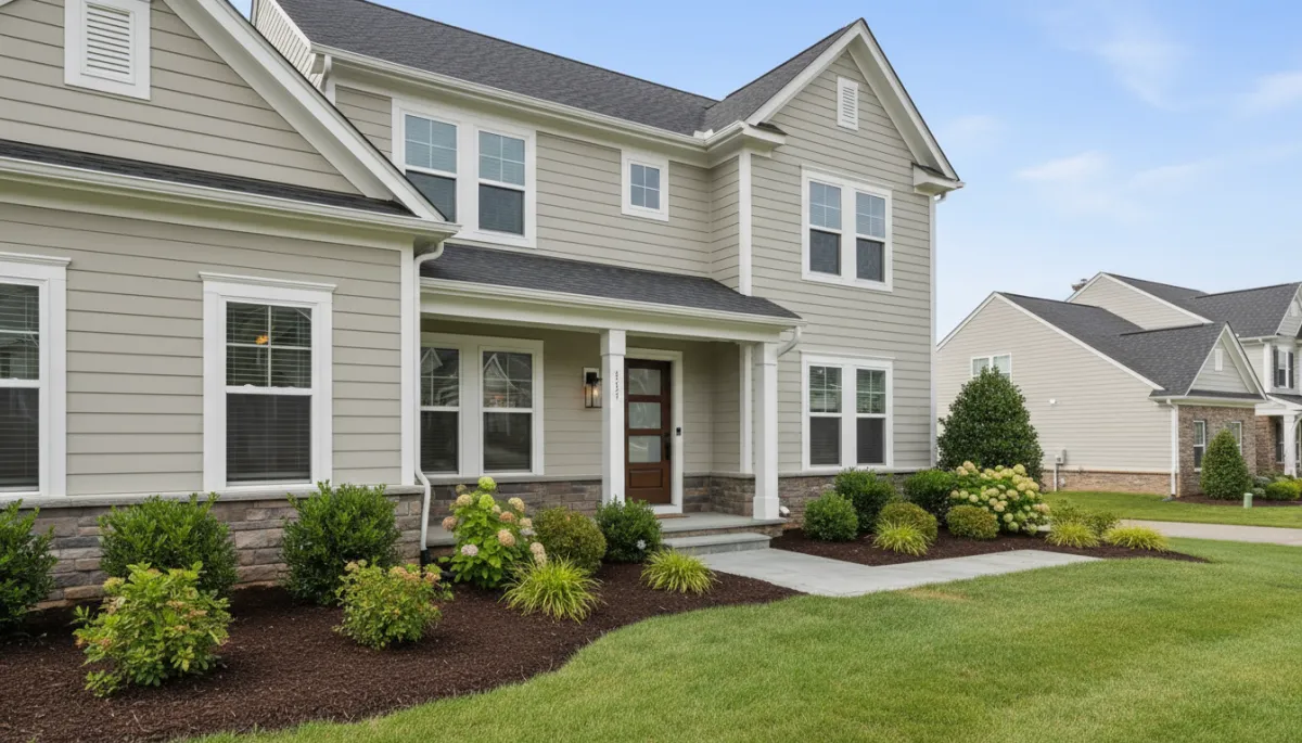 Ashburn home exterior with updated landscaping and inviting curb appeal