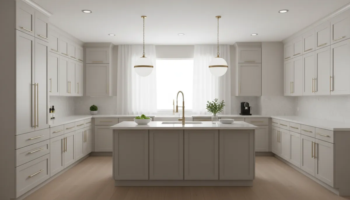 Updated Northern Virginia kitchen with modern finishes and staging