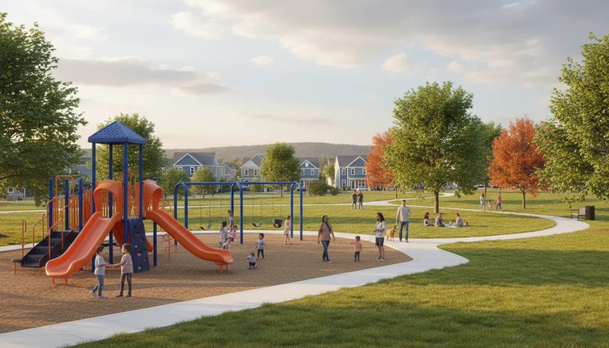 Families and children spending time at a park in Manassas Park Virginia
