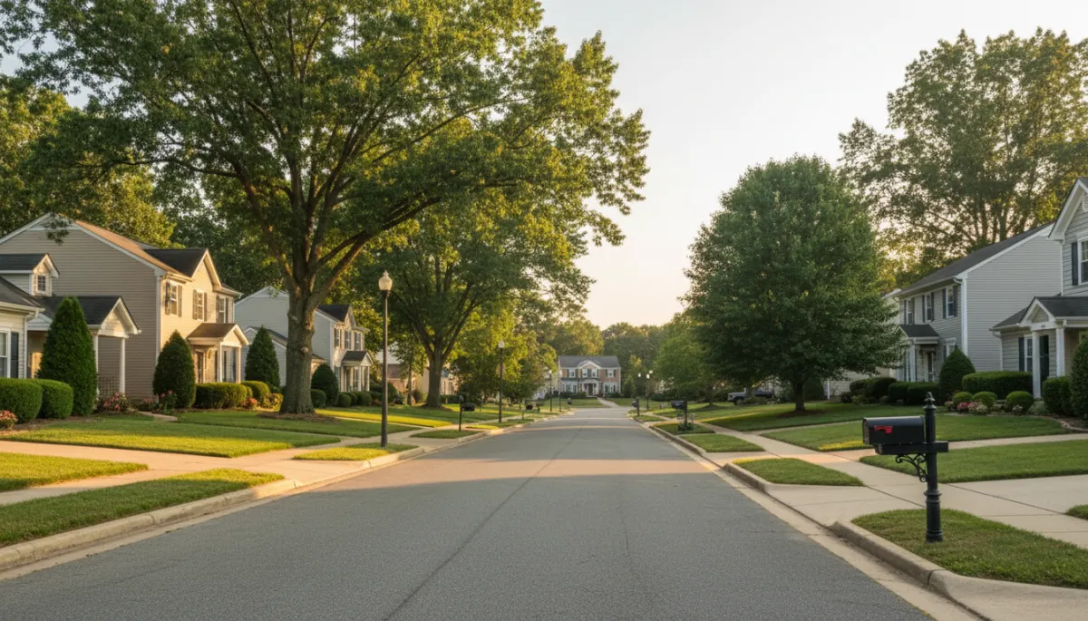 Neighborhoods throughout Fort Washington featuring established homes and mature landscaping