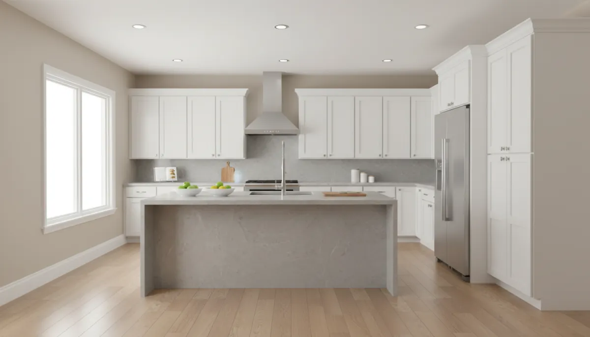 Bright, updated Vienna VA kitchen staged and photographed for online buyers