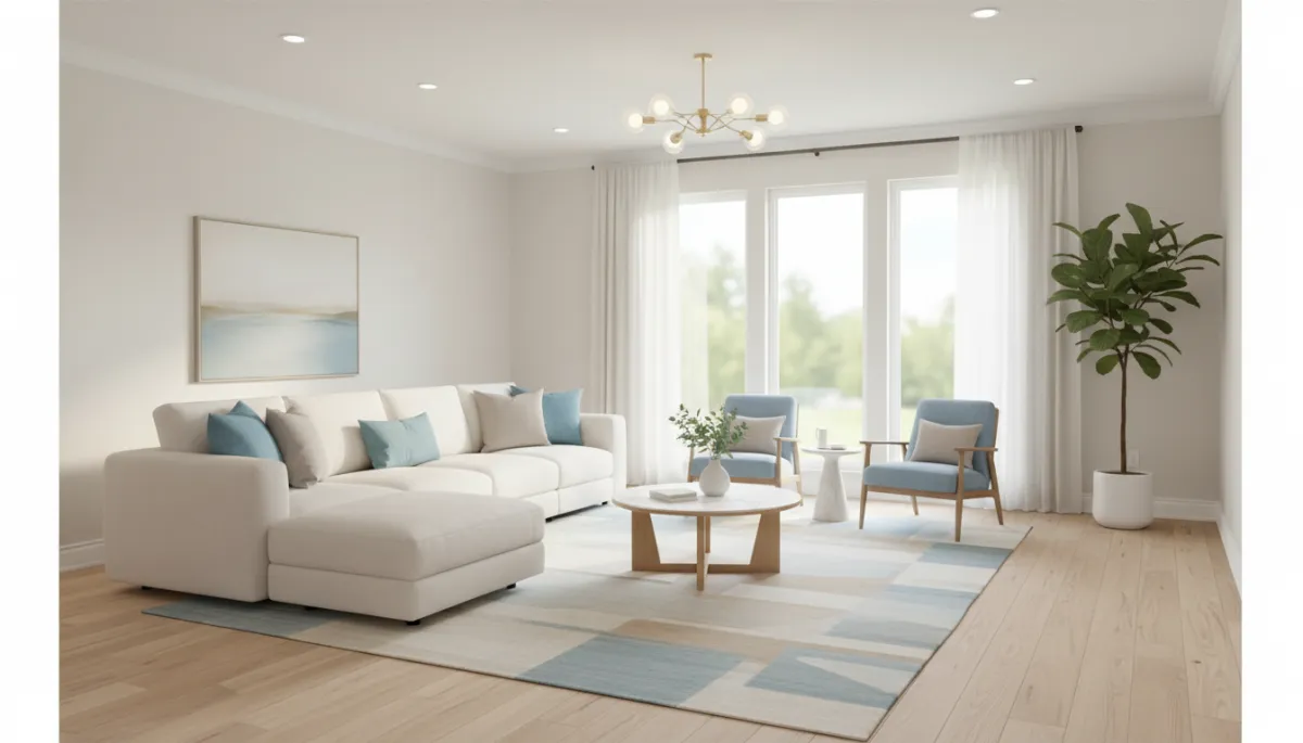 Professionally prepared Oakton VA living room with updated finishes