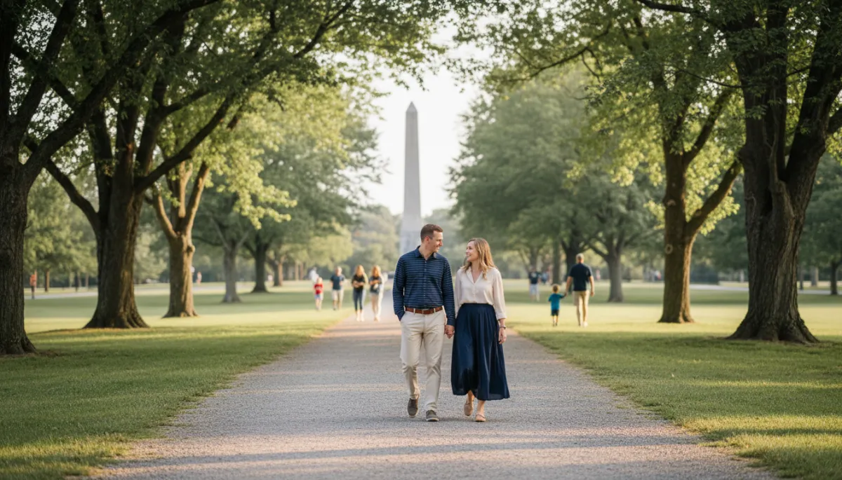 Photorealistic view of people enjoying a park and historic area in Manassas, Virginia Photorealistic view of people enjoying a park and historic area in Manassas, Virginia