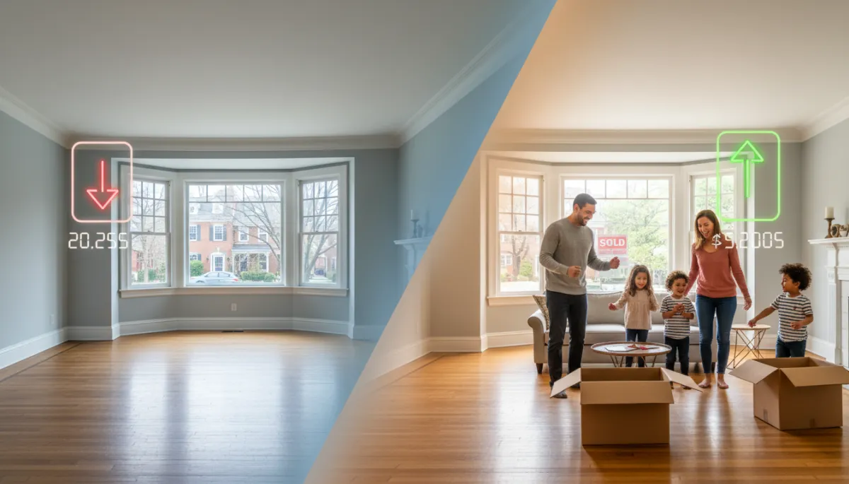 Homeowner reviewing pricing strategy with Arlington real estate agent