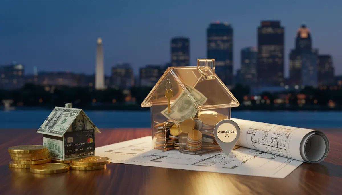 First-time home buyers in Arlington Virginia reviewing home purchase costs with an agent