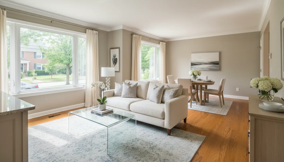Arlington VA home prepared for sale with clean landscaping and curb appeal