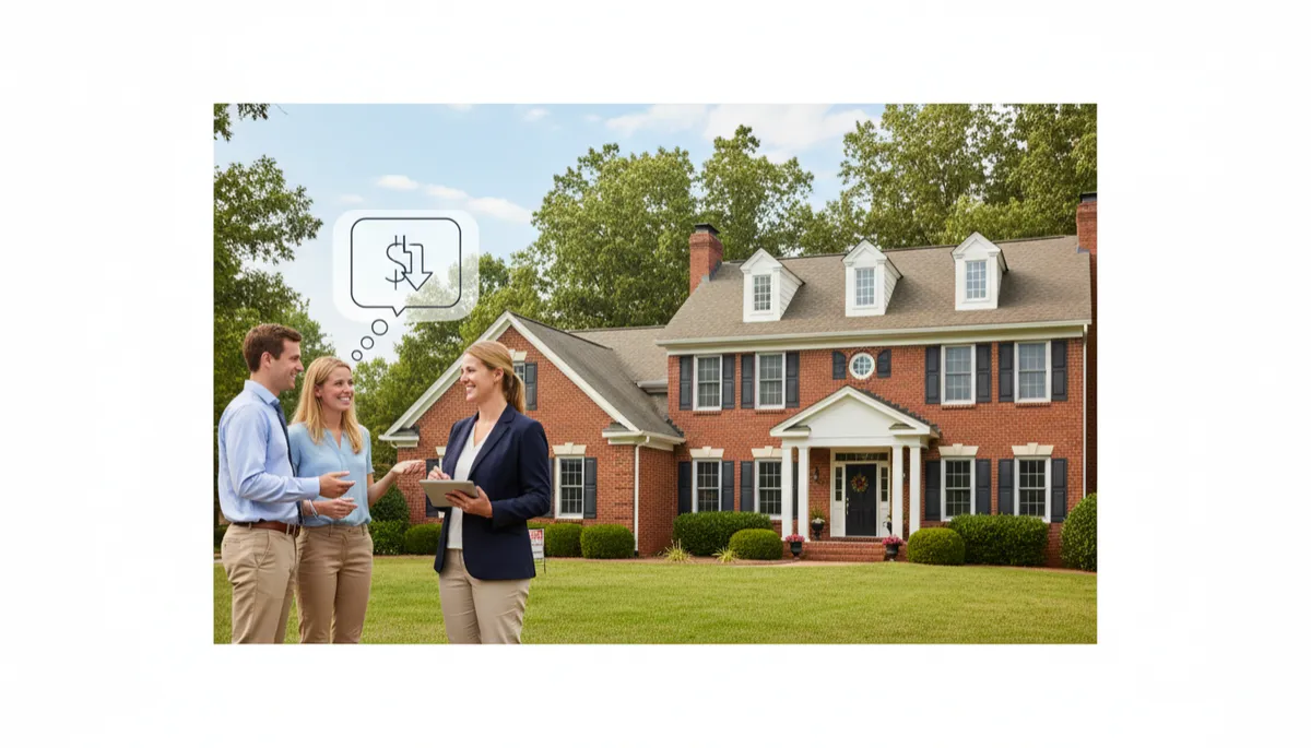Signed home purchase agreement with keys and calculator on a desk