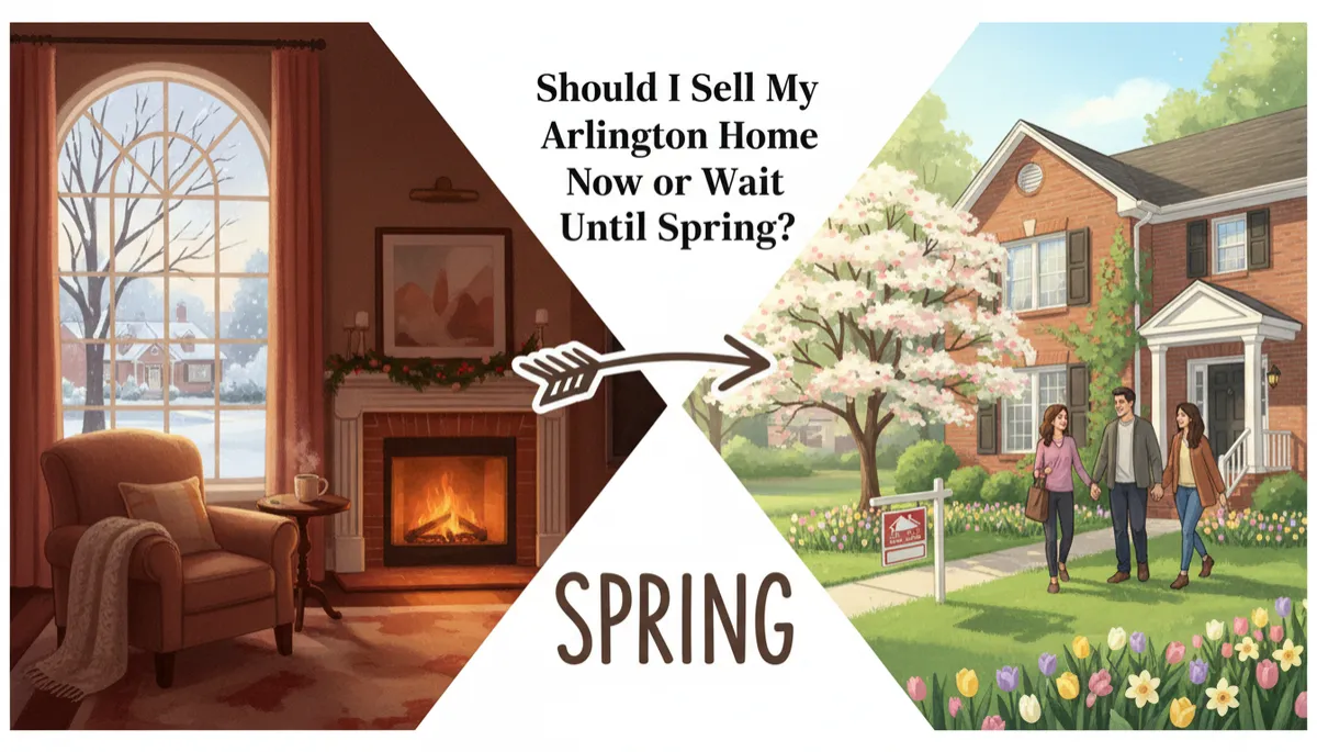 Comparison of Arlington VA winter and spring home sale prices and days on market