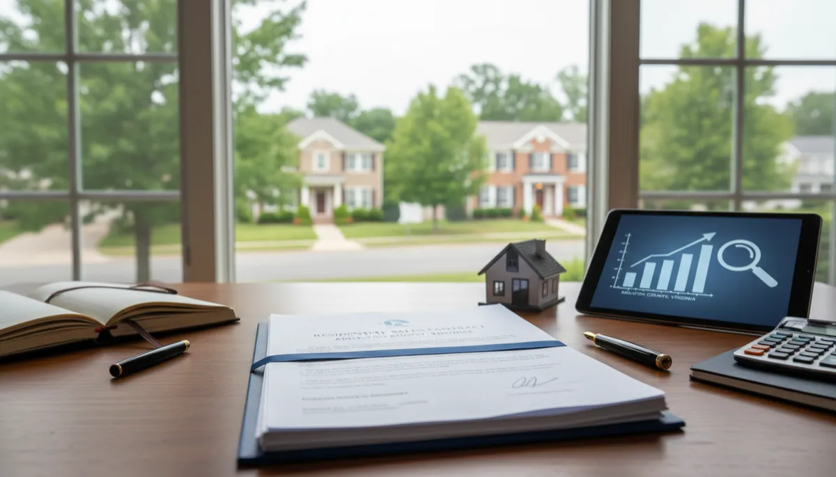 Add another image. Context: This is for a blog post about "What Goes Into an Offer on a Home in Arlington, Virginia?". Style: Professional quality, photorealistic, high resolution