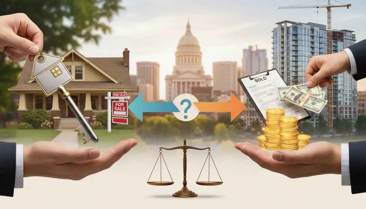 Ad another realistic image. Context: This is for a blog post about "Is Arlington a Buyer's Market or a Seller's Market Right Now?". Style: Professional quality, photorealistic, high resolution Ad another realistic image. Context: This is for a blog post about "Is Arlington a Buyer's Market or a Seller's Market Right Now?". Style: Professional quality, photorealistic, high resolution