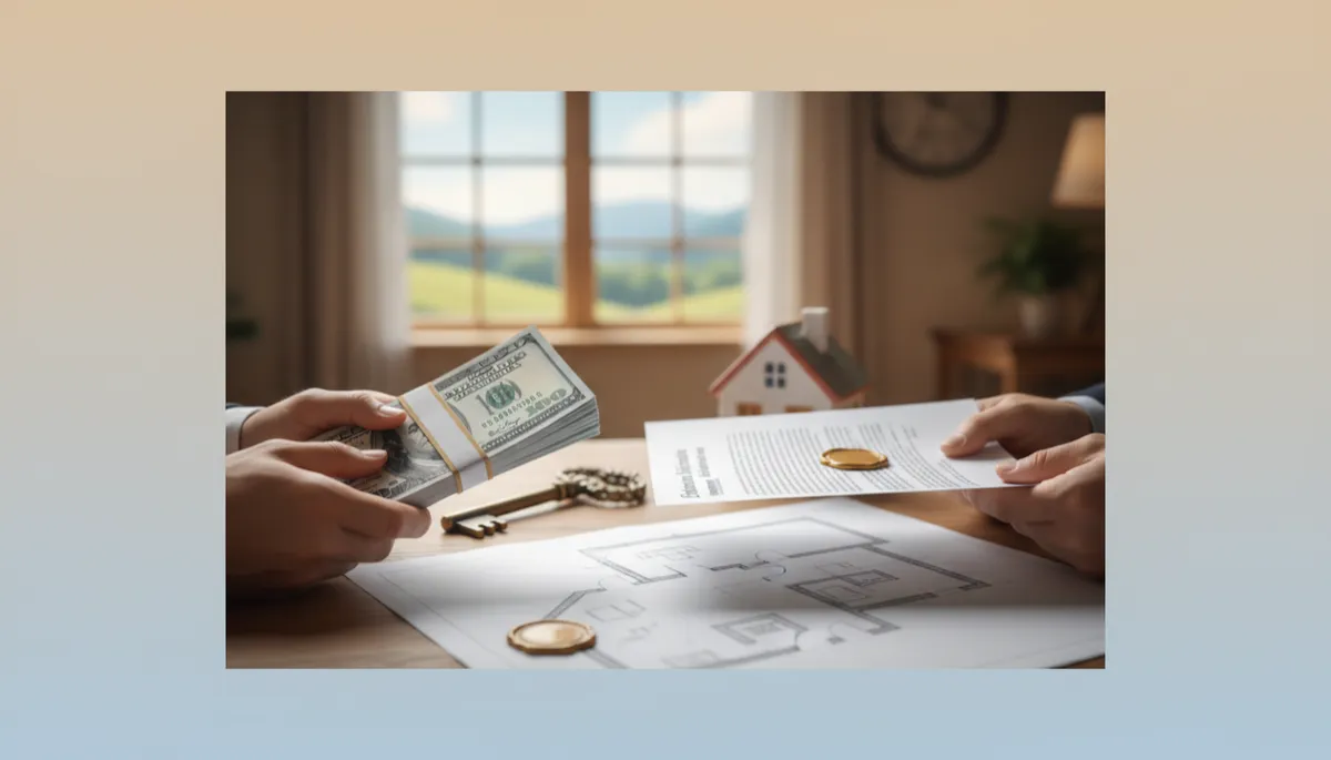 Add another realistic image. Context: This is for a blog post about "What Is Earnest Money and How Does It Work in Virginia?". Style: Professional quality, photorealistic, high resolution