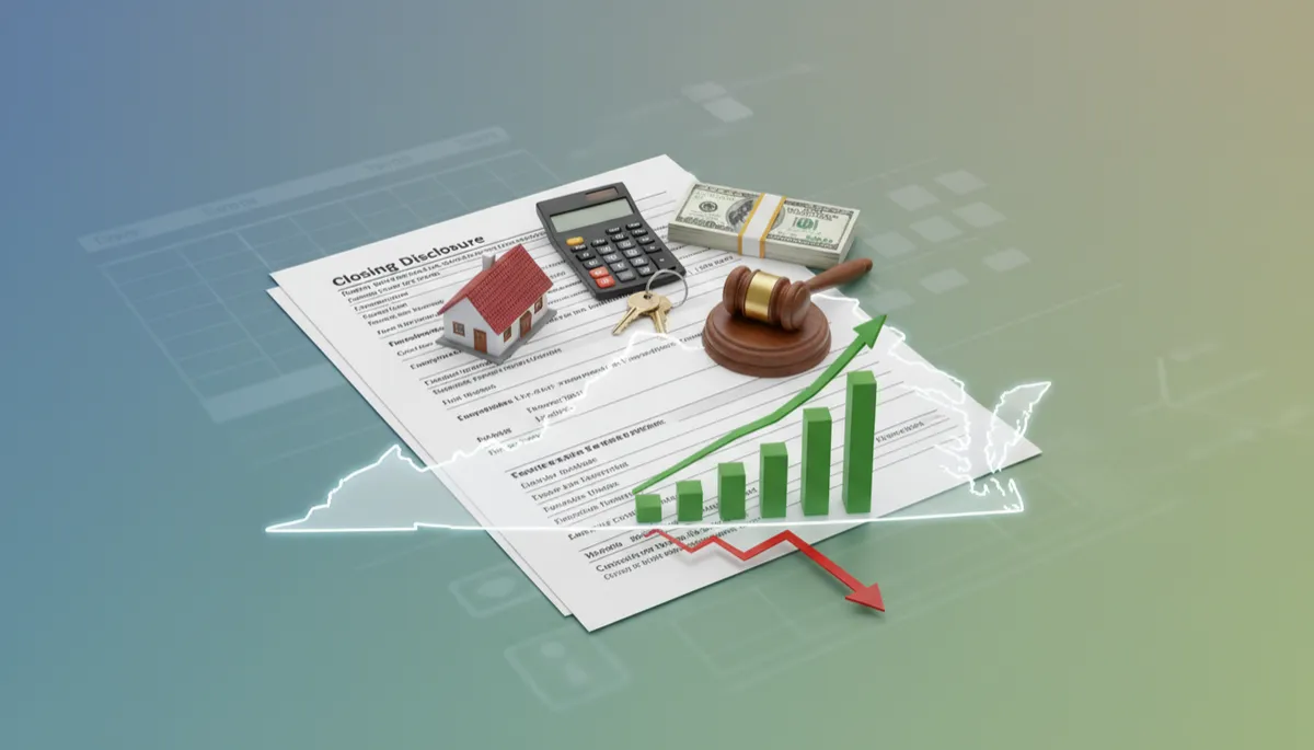 Add another photo. Context: This is for a blog post about "What Are Buyer Closing Costs in Virginia, and When Do I See the Numbers?". Style: Professional quality, photorealistic, high resolution