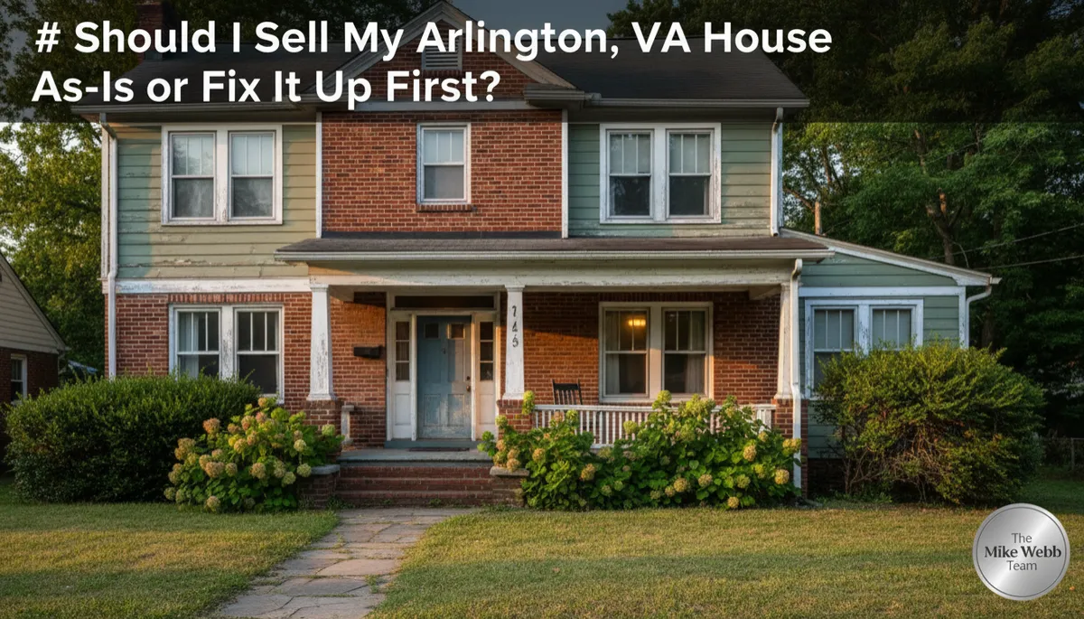Sell Arlington VA Home As-Is or Fix It Up?