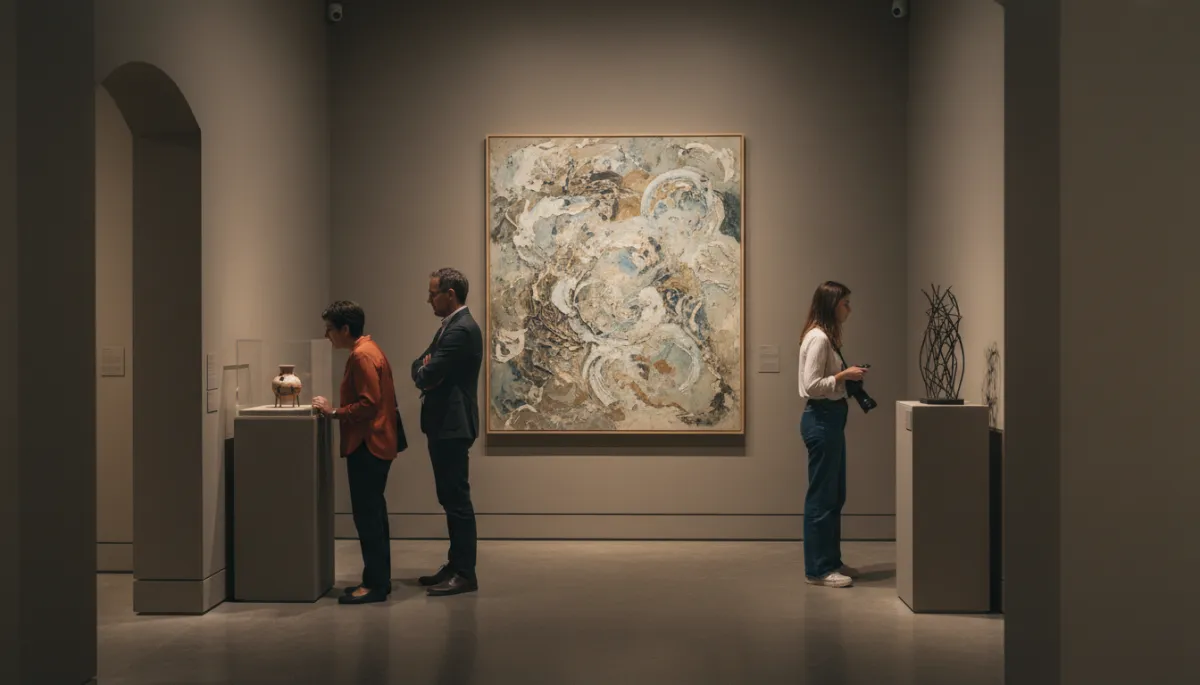 Travelers discovering a smaller yet remarkable museum gallery