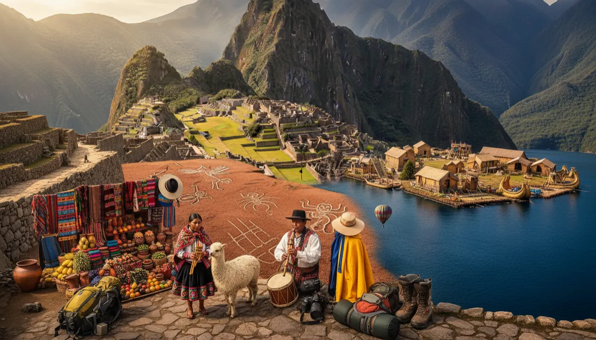 Historic street in Cusco lined with Inca stone walls and colonial buildings