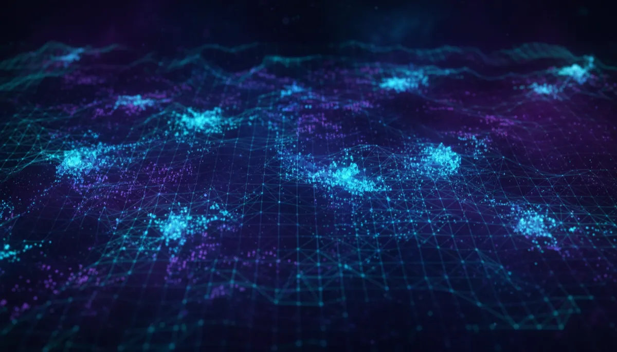 Abstract tech illustration symbolizing local SEO and location-based online marketing