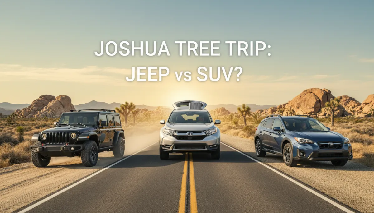 Do You Need a Jeep for Joshua Tree Adventure?