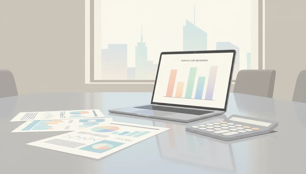 Reviewing Manhattan building financials and monthly carrying costs in a professional setting Reviewing Manhattan building financials and monthly carrying costs in a professional setting