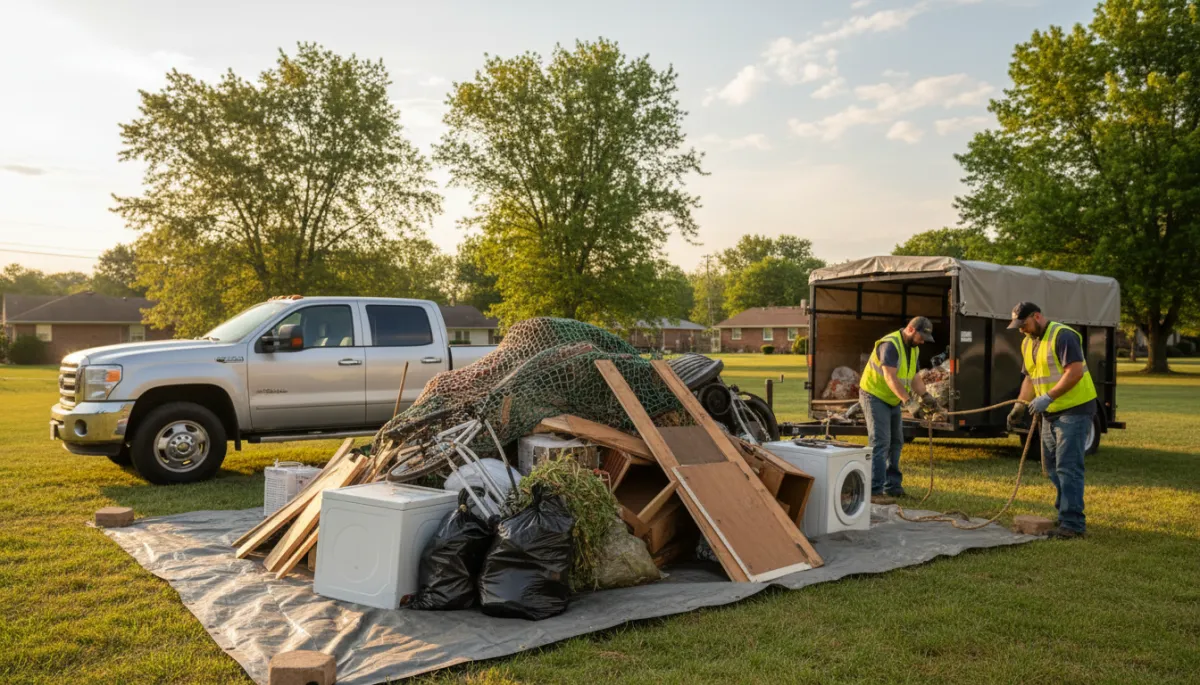 can you pull a picture from our webiste?. Context: This is for a blog post about "Cheaper Alternative to Roll Off Dumpster Rentals in Paducah, KY". Style: Professional quality, photorealistic, high resolution