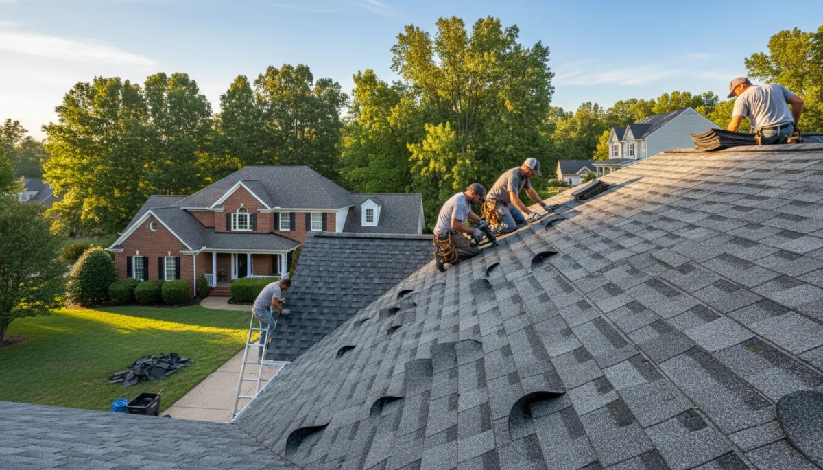 Add high-quality, photorealistic AI service imagery to this existing published blog post about warning signs a Richmond, VA roof needs replacing. Do NOT modify or rewrite any of the existing text content — only add images. IMAGE REQUIREMENTS:- Generate 3 total unique images- Image 1 (Cover / Hero image): A wide-angle, high-quality exterior photo of a Richmond, VA suburban home with visible signs of an aging or worn roof — curling shingles, granule loss, or overall aged appearance. Warm Virginia afternoon light. Lush trees in background. Professional real estate photography style. This image must be visually DISTINCT in subject, angle, and composition from the body images.- Image 2 (Body image): A close-up, detailed photorealistic shot of asphalt roof shingles showing signs of wear — curling edges, missing granules, cracking — shot from rooftop level. Clear, bright natural lighting. No people.- Image 3 (Body image): A photorealistic image of a clean, brand-new roof being professionally installed on a residential home in a Virginia suburban neighborhood. Crew visible working on the roof. Bright daylight. Professional quality. CRITICAL RULES:- All 3 images must be completely unique from each other — different subjects, angles, and compositions- The cover/hero image must be visually different from both body images- High-quality, photorealistic style throughout — no cartoons, illustrations, or abstract imagery- No text overlays on images- All images must look like professional real-world photography- Do not generate duplicate images or images with similar compositions. Context: This is for a blog post about "Warning Signs Your Richmond, VA Roof Needs to Be Replaced". Style: Professional quality, photorealistic, high resolution