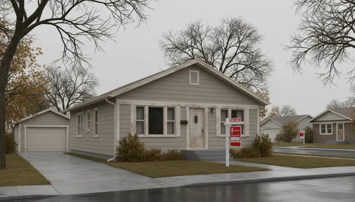 Metro Detroit home listed for sale as-is with visible dated features Metro Detroit home listed for sale as-is with visible dated features