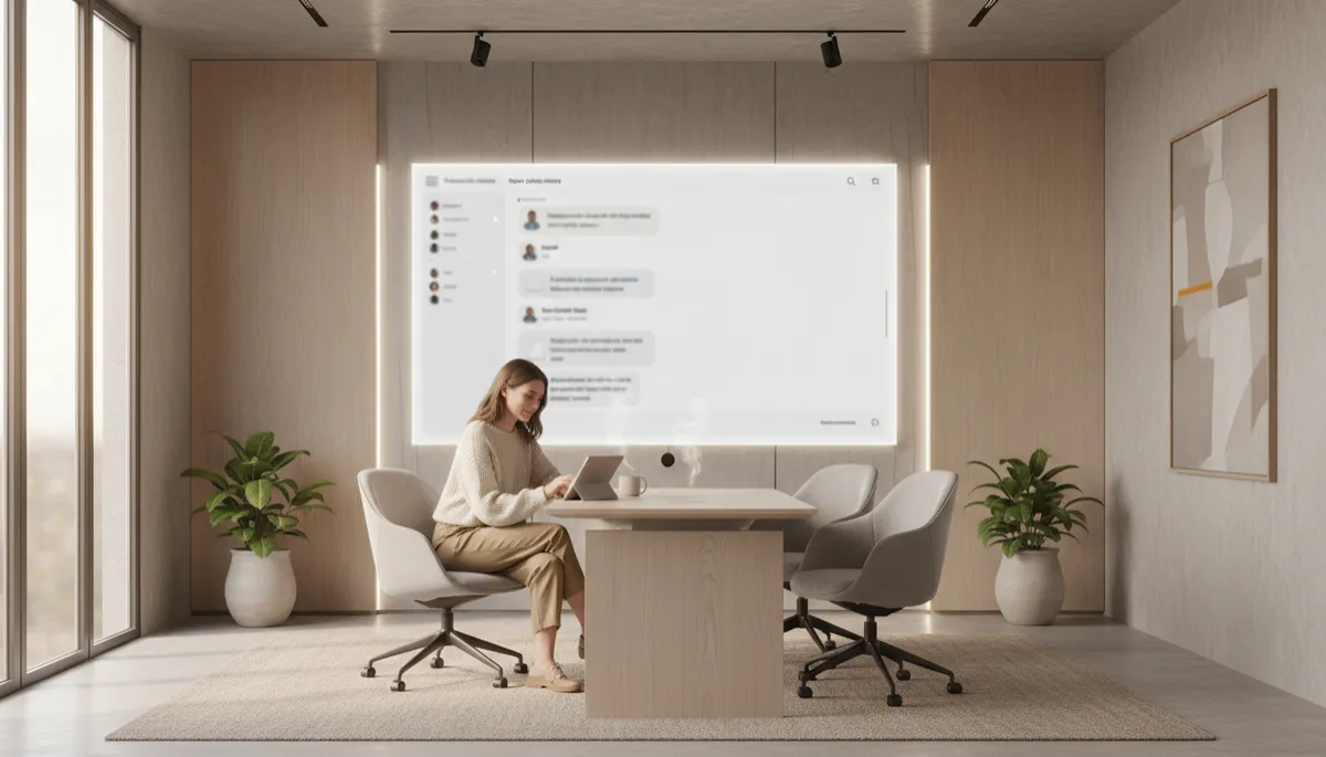 Leasing agent reviewing AI‑qualified leads on a screen